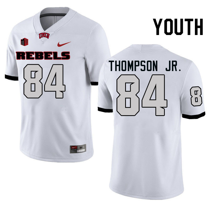 Youth #84 Corey Thompson Jr. UNLV Rebels College Football Jerseys Stitched-White